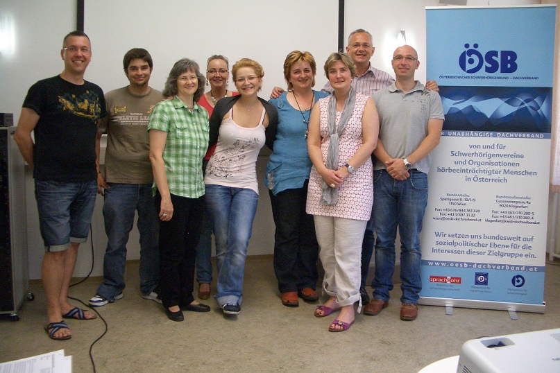 Teil des EU-Projektteams aus D, SLK und Ö